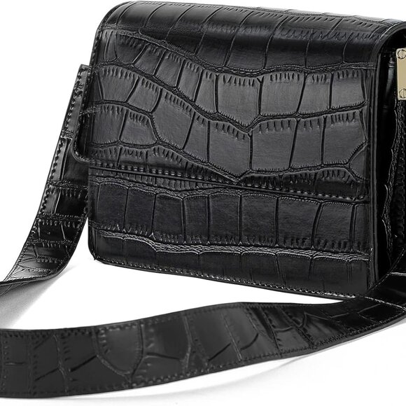 Vegan Leather Crossbody Bag Women Small Purse with Adjustable Strap - Picture 1 of 6